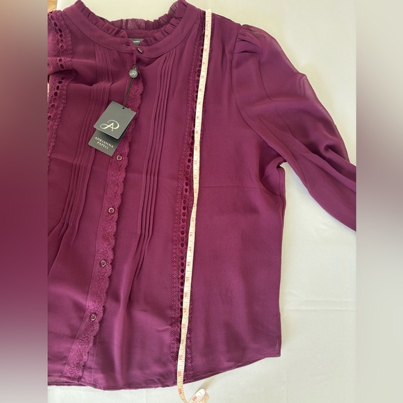 New Adrianna Papell Purple Women's Top Size XL - Picture 9 of 10